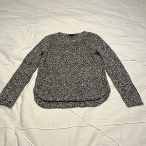 Ann Taylor Petite Medium Women’s Grey Sweater Business Casual Crew